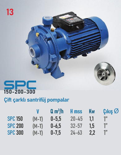 SPC 150-200-300 Serisi Pompalar