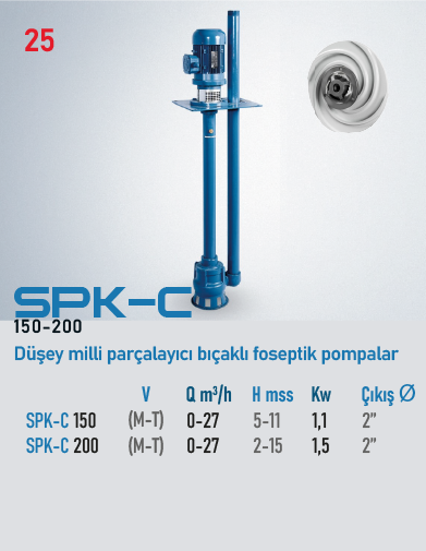 SPK-C 150 Serisi Pompalar