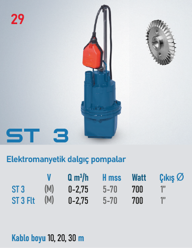 ST 3 Serisi Pompalar