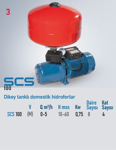 SCS 100 Tip Hidrofor