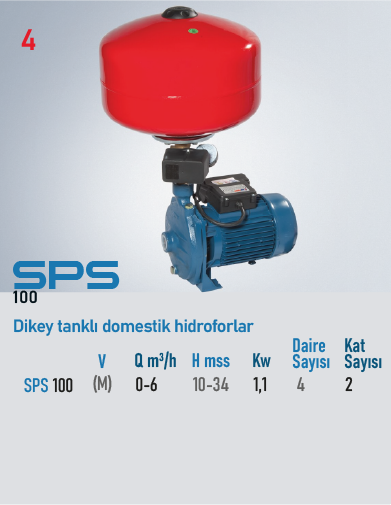 SPS 100 Tip Hidrofor