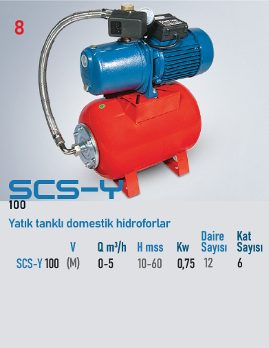 SCS-Y 100 Tip Hidrofor